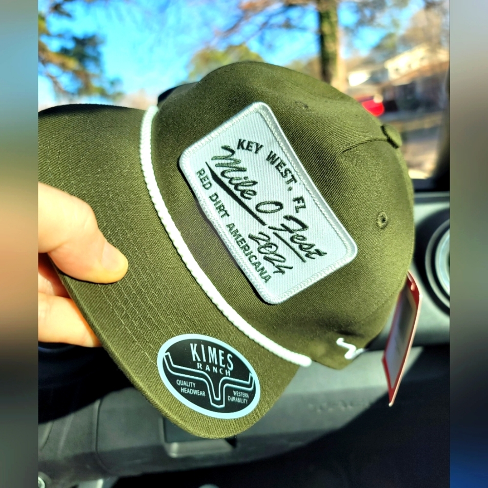 Brand NWT KIMES MILE ZERO FEST 2024 Official Artist merch Green hats